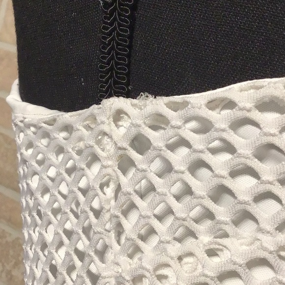 Forever 21 - Sz M - white one sleeved mesh dress - Picture 4 of 6
